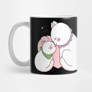 Love Mom And Baby Cat Mug